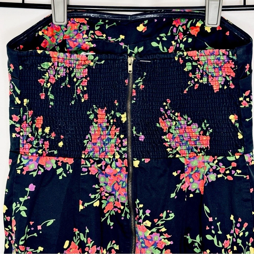 Free People Poison Apple Floral Strapless Mini Dress